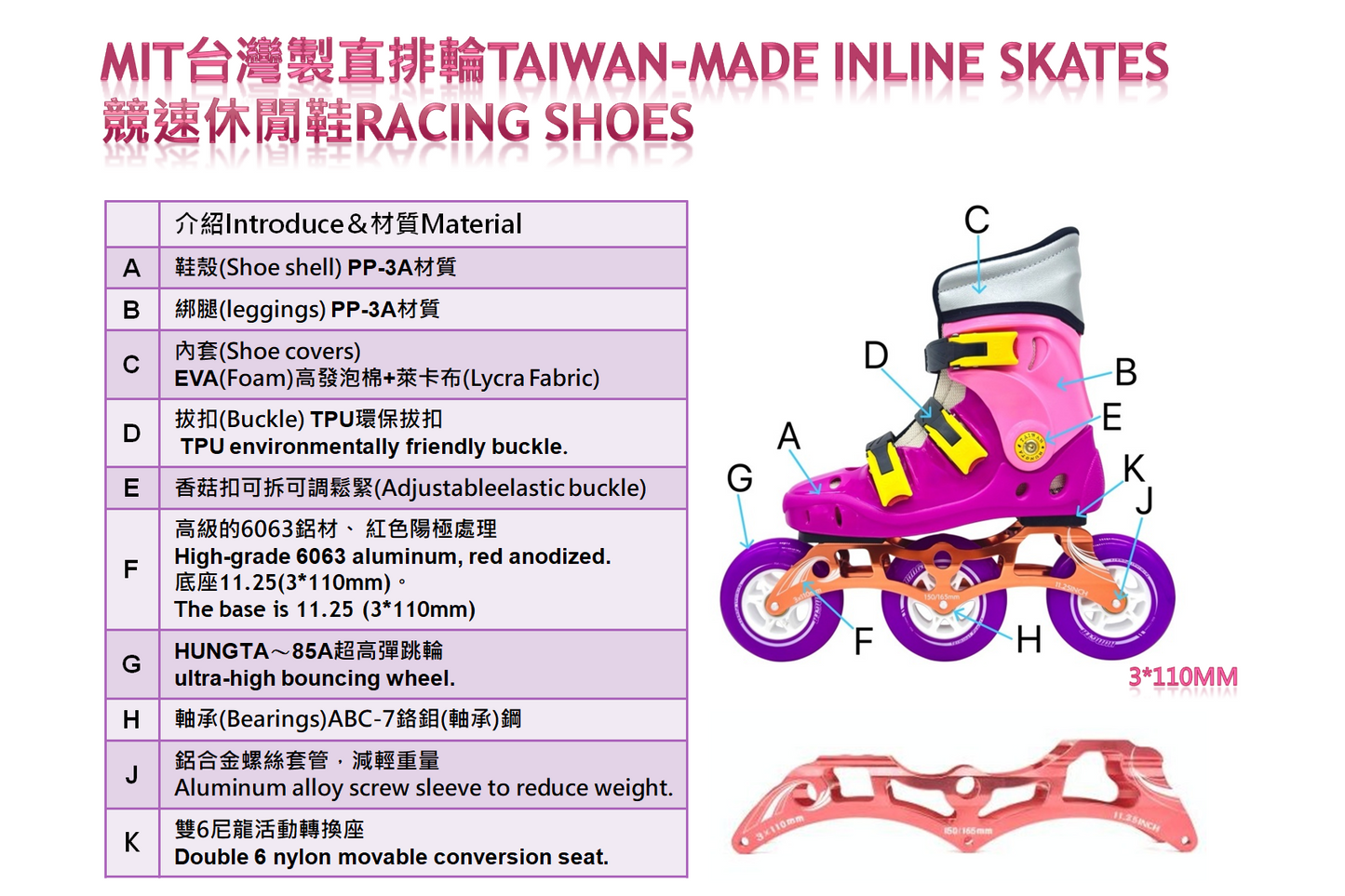 HUNGTA durable hard shell, breathable inner lining, aluminum alloy frame